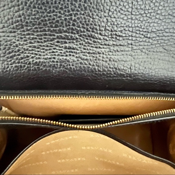 Delvaux Navy Blue Leather Brillant Handbag - Picture 10 of 11